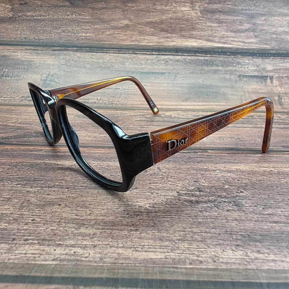 Dior Black and Tortoiseshell Women's Glasses - Picture 4 of 8